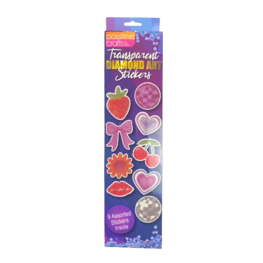 Diamond Art Retro Stickers - 9 Pack