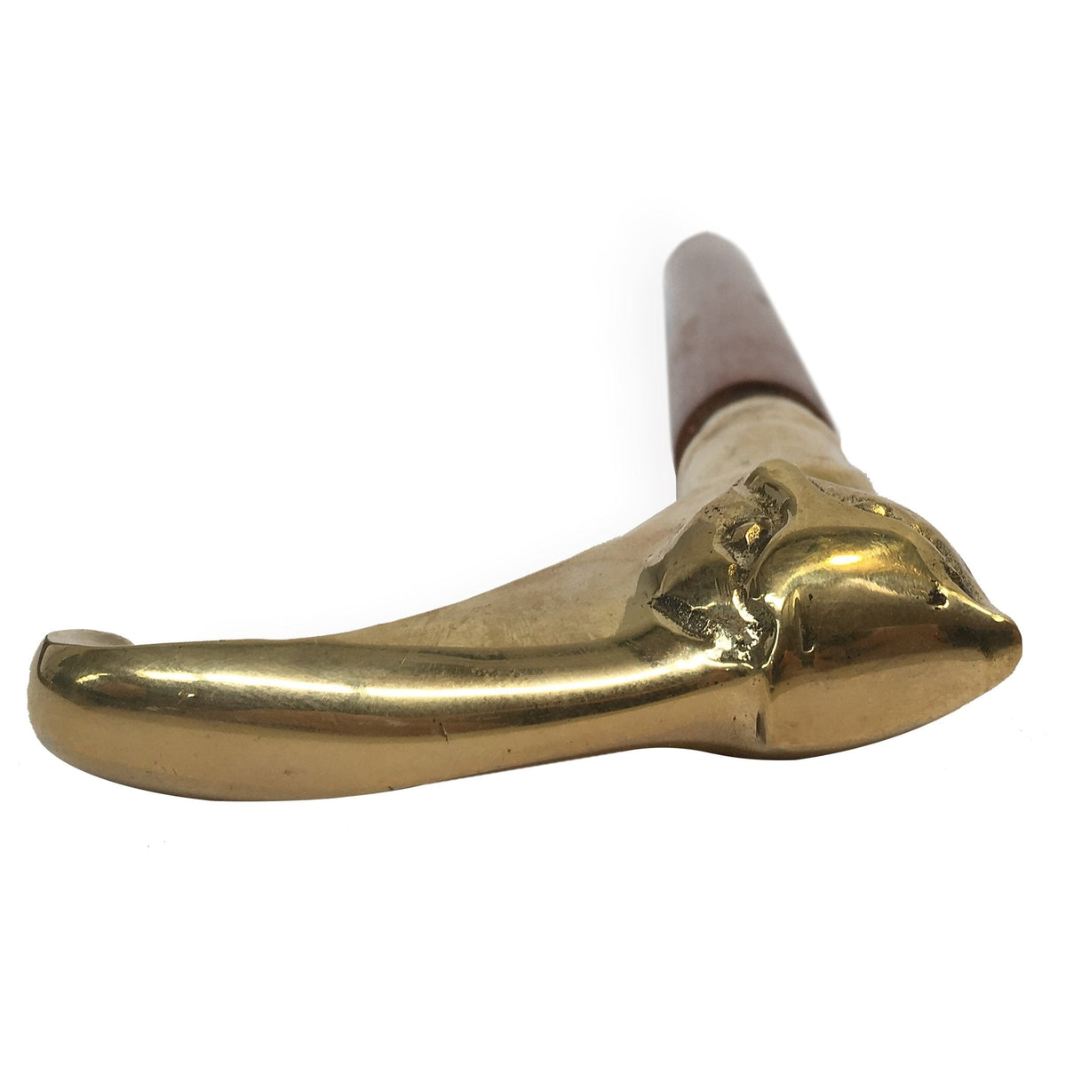 Cat Brass Handle Walking Stick