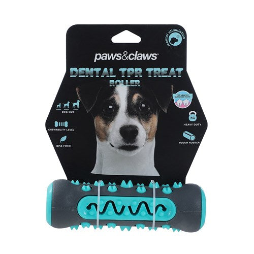 TREAT ROLLER BONE DENTAL TOY TPR 15X5CM