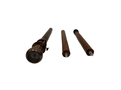Compass & Telescope Handle Walking Stick