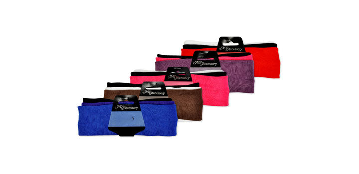 Headband 02 Pack Cotton Assorted Colours
