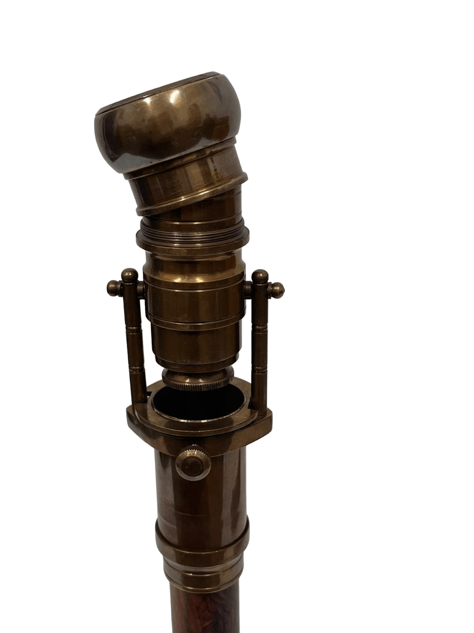 Compass & Telescope Handle Walking Stick