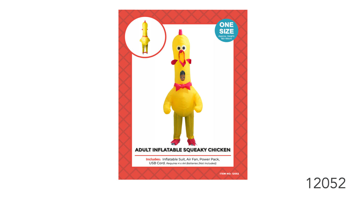 Adult Inflatable Squeaky Chicken Costume