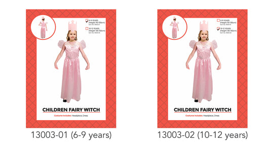 Children Pink Fairy Princess Costume - 6-9 Years