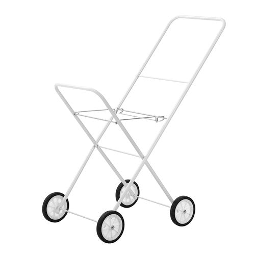 FOLDAWAY LAUNDRY TROLLEY 75X44X91CM WHITE