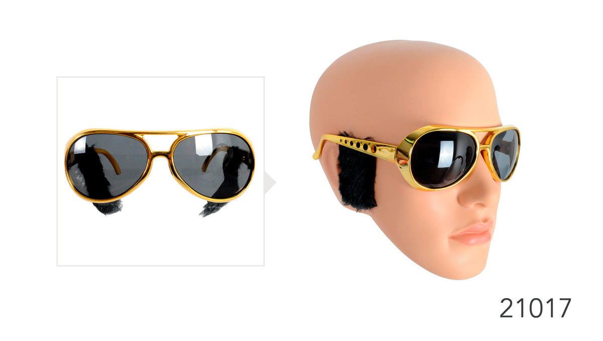 Elvis Party Glasses with Sideburns