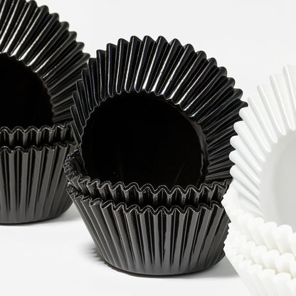 Standard BLACK Foil Baking Cups (50 pack) - 50mm Base