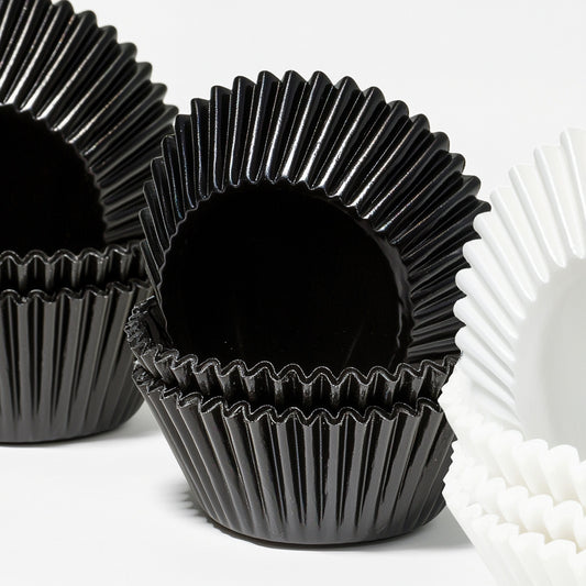 Standard BLACK Foil Baking Cups (50 pack) - 50mm Base