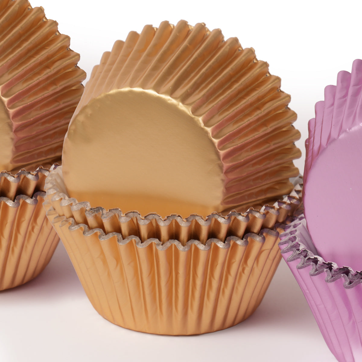 Standard SOFT GOLD Foil Baking Cups (50 pack) - 50mm Base