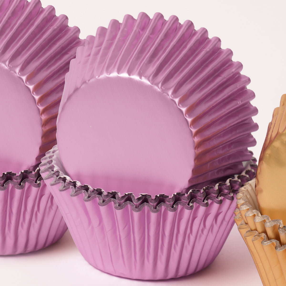 Medium LILAC Foil Baking Cups (50 pack) - 44mm Base