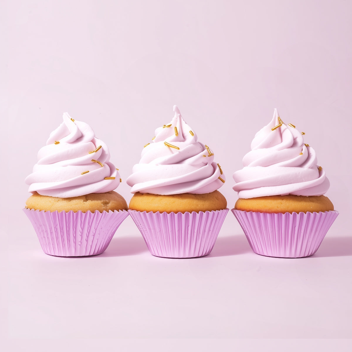 Medium LILAC Foil Baking Cups (50 pack) - 44mm Base