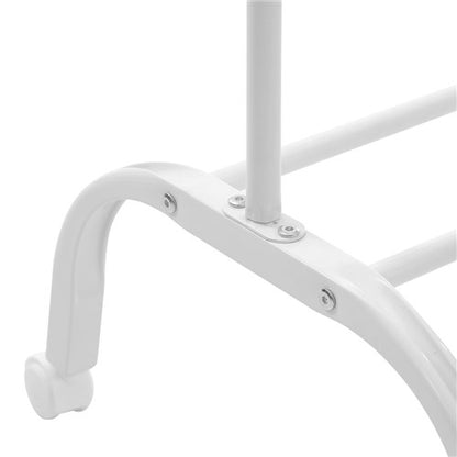 METAL GARMENT RACK WITH WHEELS 110X40.5X154CM
