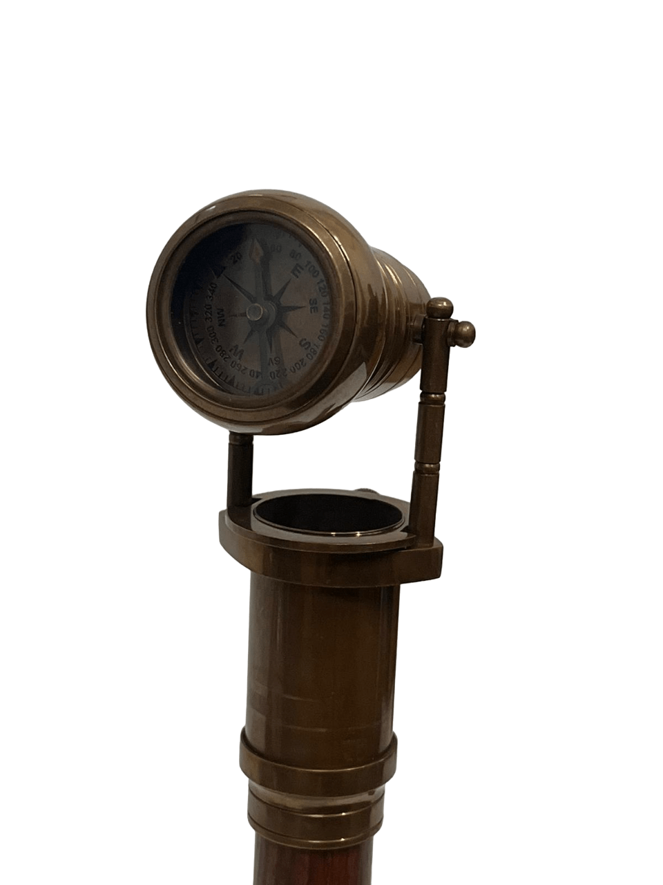 Compass & Telescope Handle Walking Stick