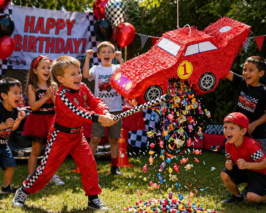 Red Car Pinata	 L 56x W 18x H 22cm
