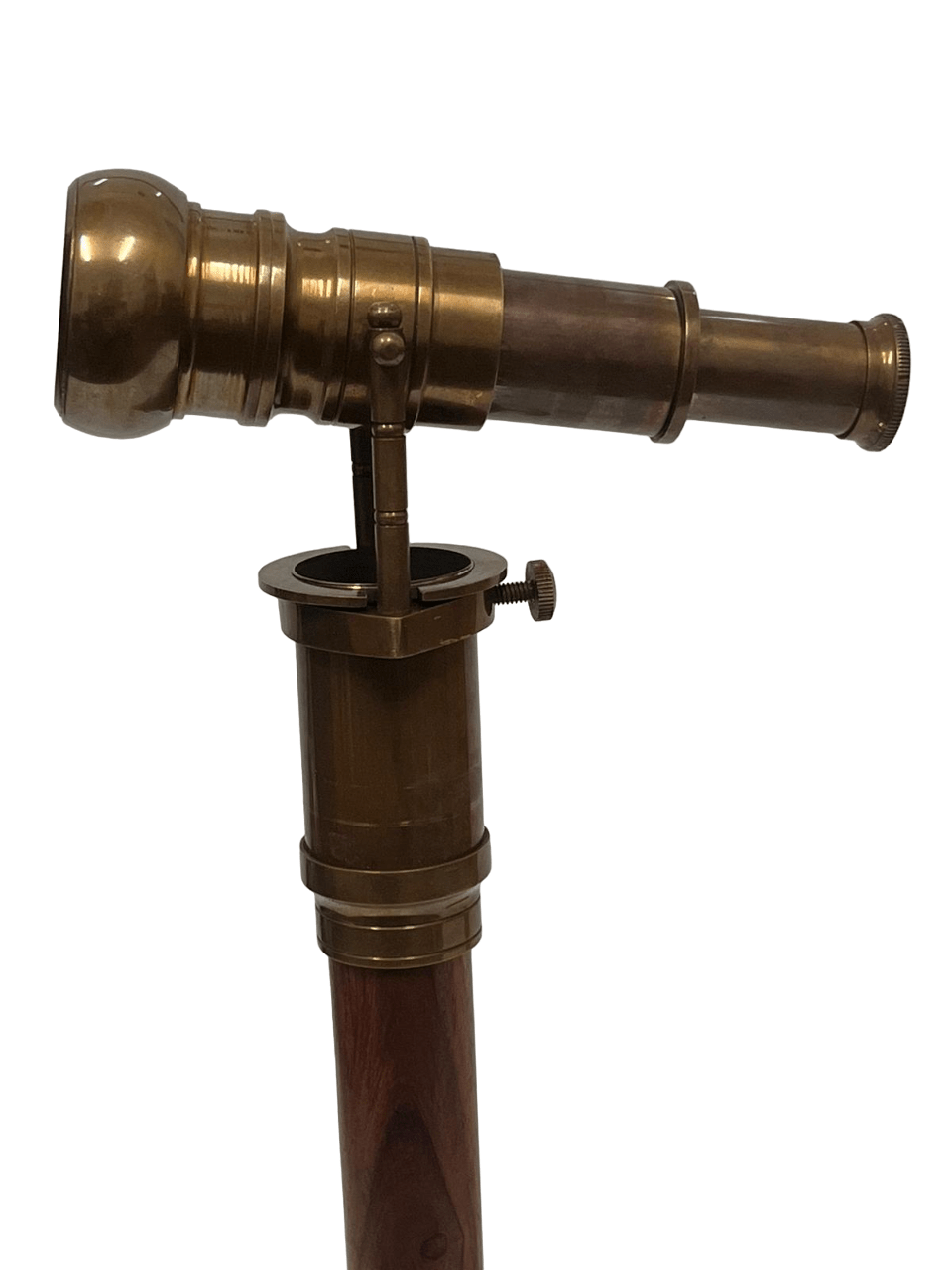 Compass & Telescope Handle Walking Stick