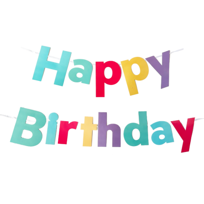 Paper Garland Happy Birthday