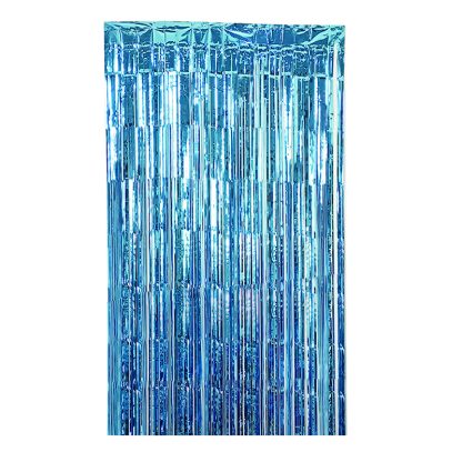 Baby Blue Foil Curtain