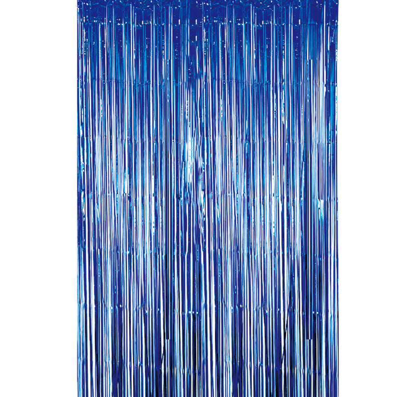 Dark Blue Foil Curtain