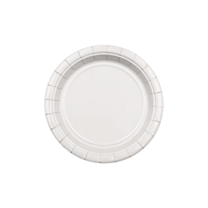 7" White Paper Plate