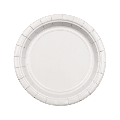 9" White Paper Plate