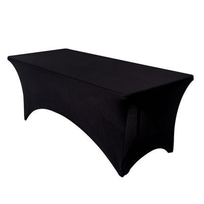Rectangular Elastic Table Cover-Black
