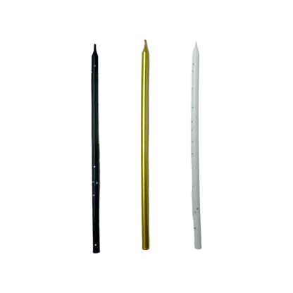 Metallic Candles -White/Black/Gold