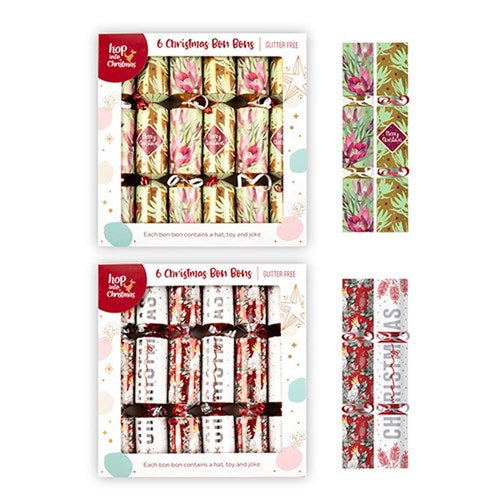 Bon Bons Xmas Box 6 31x5cm Printed Foil Fun Toys 2 Asstd