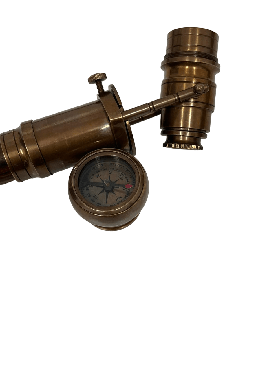 Compass & Telescope Handle Walking Stick
