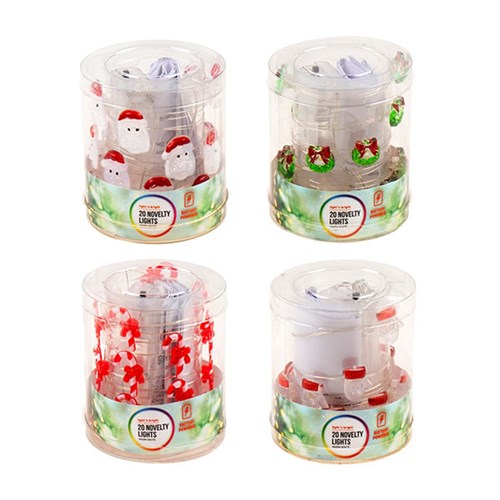 Lights Novelty 4 Asstd Warm White B/OP Pk20