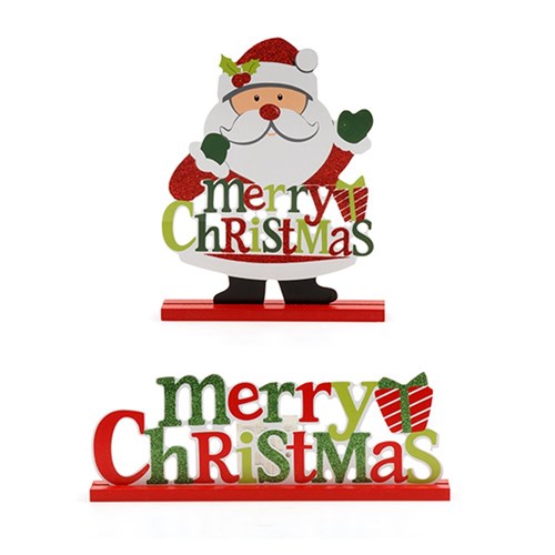 Decoration Sign Standing Xmas Asst Designs