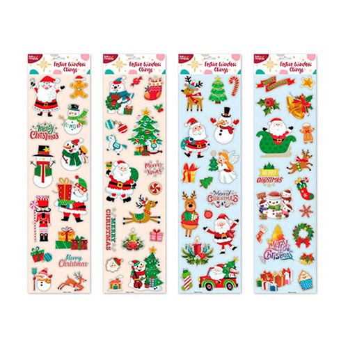 Stickers Window Xmas Decals Asst Designs