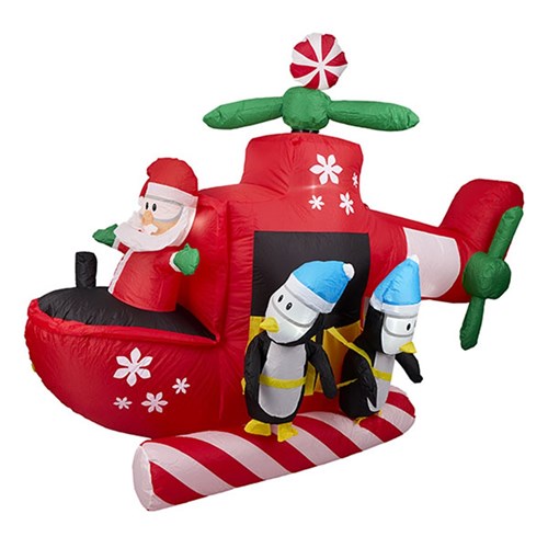 Inflatable Santa Helicopter 2.4m