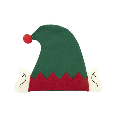 Hat Santa Xmas w Elf Design 29x33cm