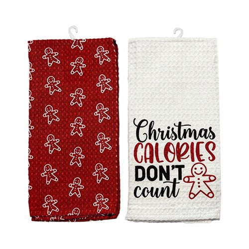 Tea Towel Asstd Xmas 42x43cm 2 Asst