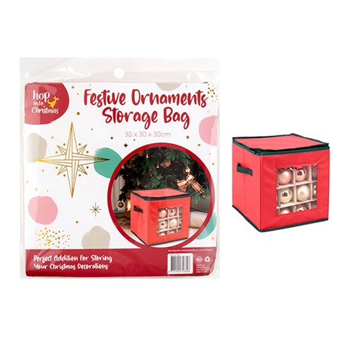 Decoration Xmas Ornaments Bauble w Storage Bag 30x30cm