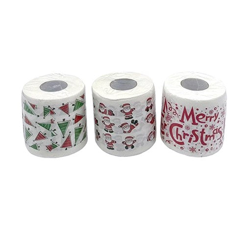 Xmas Novelty Toilet Paper 3 Asst Designs