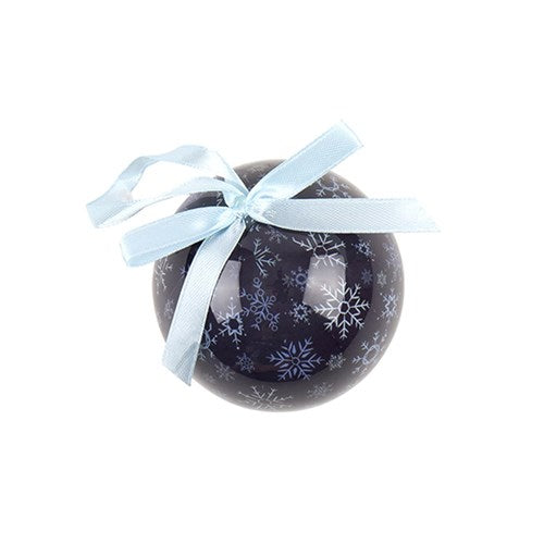 Decoration Xmas Bauble w Print 7.5cm PDQ