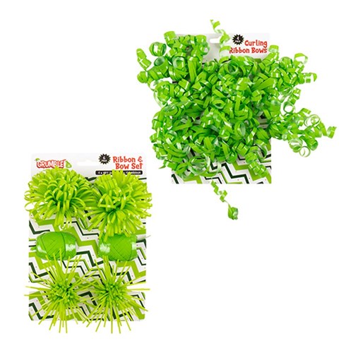 Grumble Xmas Gift Ribbon w Bow 6pk