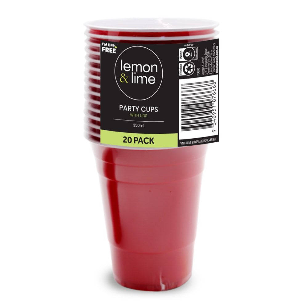 REUSABLE COLLEGE PARTY CUPS – 15PK 500ML