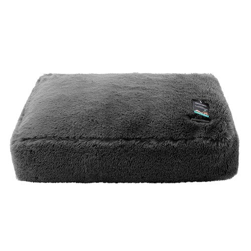 CALMING PLUSH MATTRESS LGE 80X60X20CM DK GREY