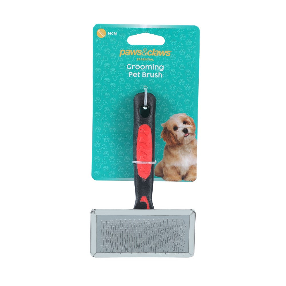 METAL GROOMING PET BRUSH – 14CM
