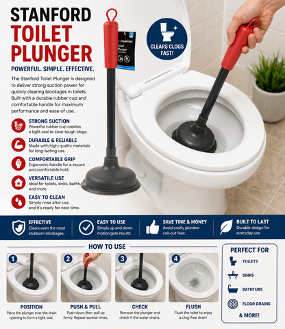 Toilet Plunger Dia 16cm
