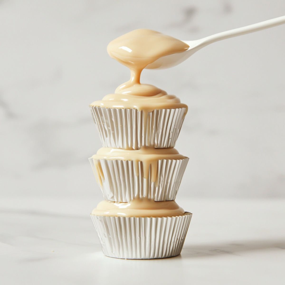 Medium WHITE Greaseproof Paper Baking Cups (100 pack) - 35mm Base