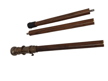 Compass & Telescope Handle Walking Stick