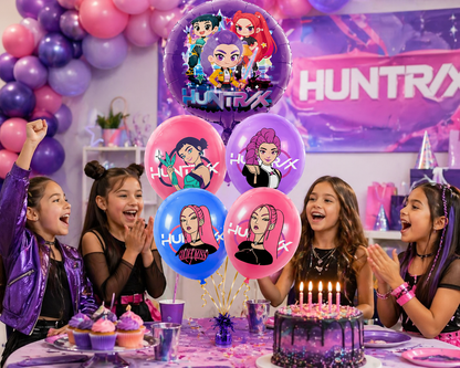 5PC CHARACTER BALLOONS HELIUM FILLED