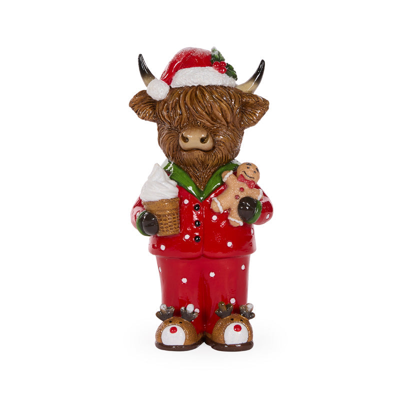 Cozy Highland Cow With Ice Cream