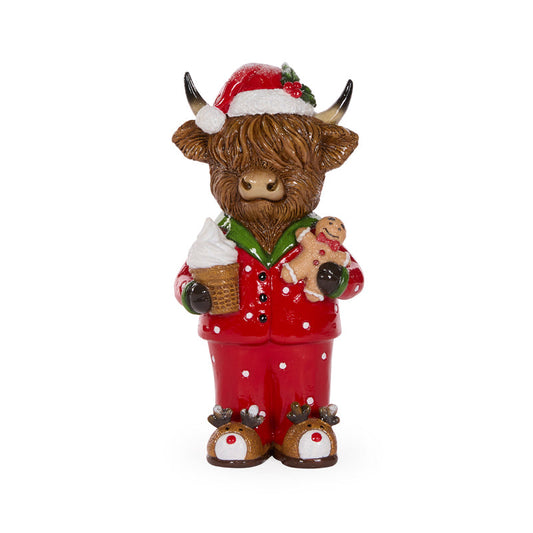 Cozy Highland Cow With Ice Cream