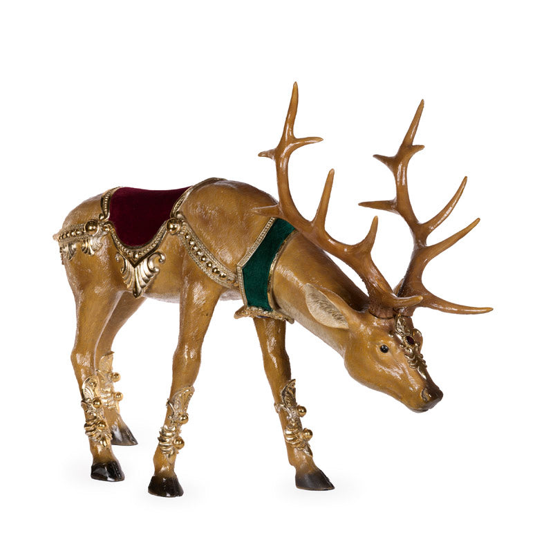 83cm Elaborate Velvet Reindeer