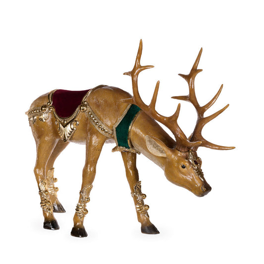 83cm Elaborate Velvet Reindeer
