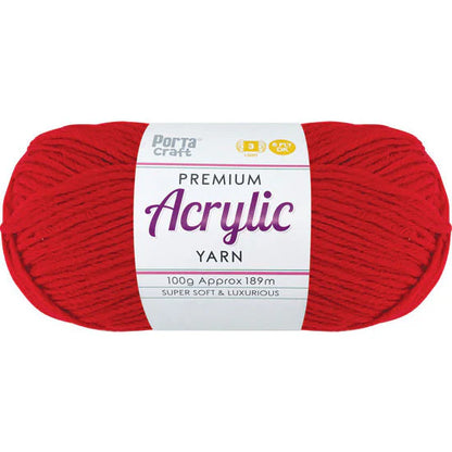 Acrylic Yarn 100g 189m 8ply - Lipstick